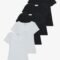 Anna Field by Zalando 5 PACK - Basic T-shirt - black/white