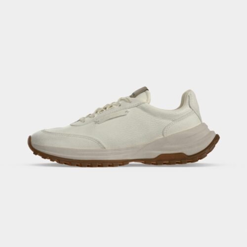 Emporio Armani SNEAKER SEATTLE TUMBLED - Trainers - milk