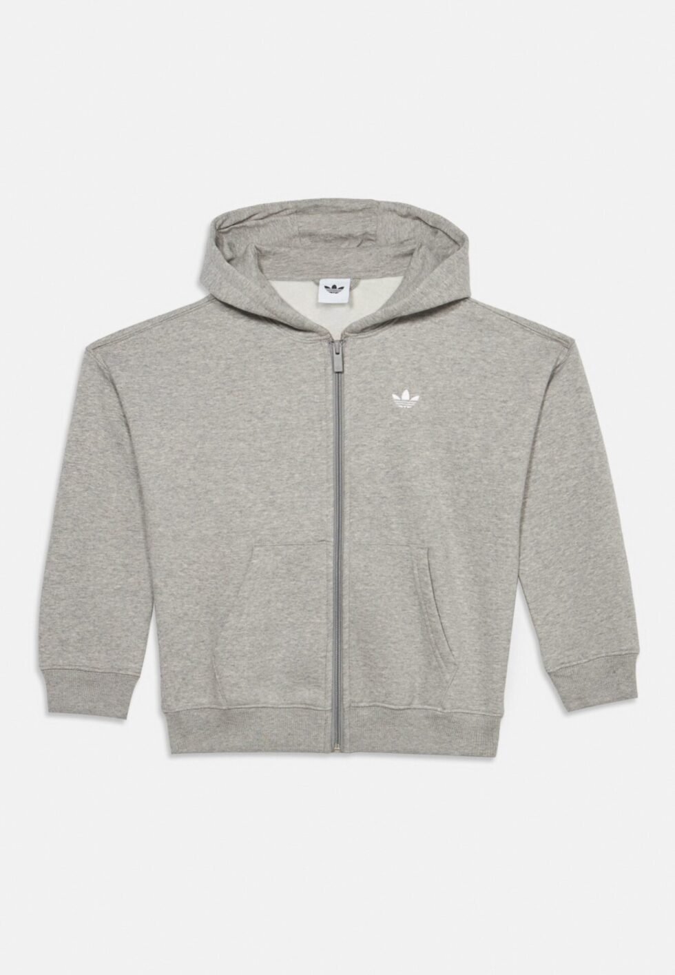 adidas Originals FULL ZIP HOODIE JUNIOR UNISEX - Zip-up sweatshirt - medium grey heather