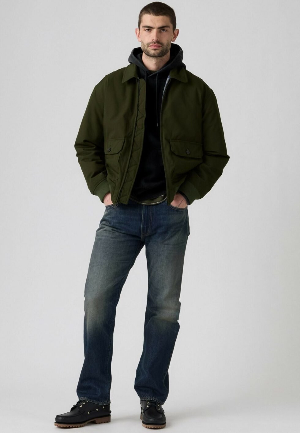 Levi's® 555® RELAXED STRAIGHT - Relaxed fit jeans - midnight zone ltwt - dark indigo - worn in