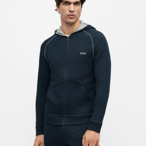 BOSS MIX MATCH JACKET  - Zip-up sweatshirt - dark blue