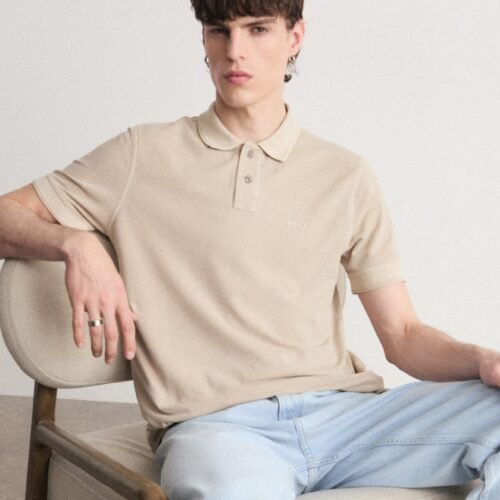 BOSS PRIME - Polo shirt - light beige