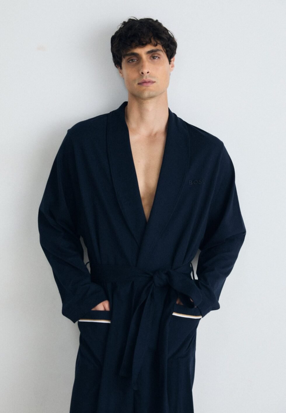 BOSS Dressing gown - dark blue