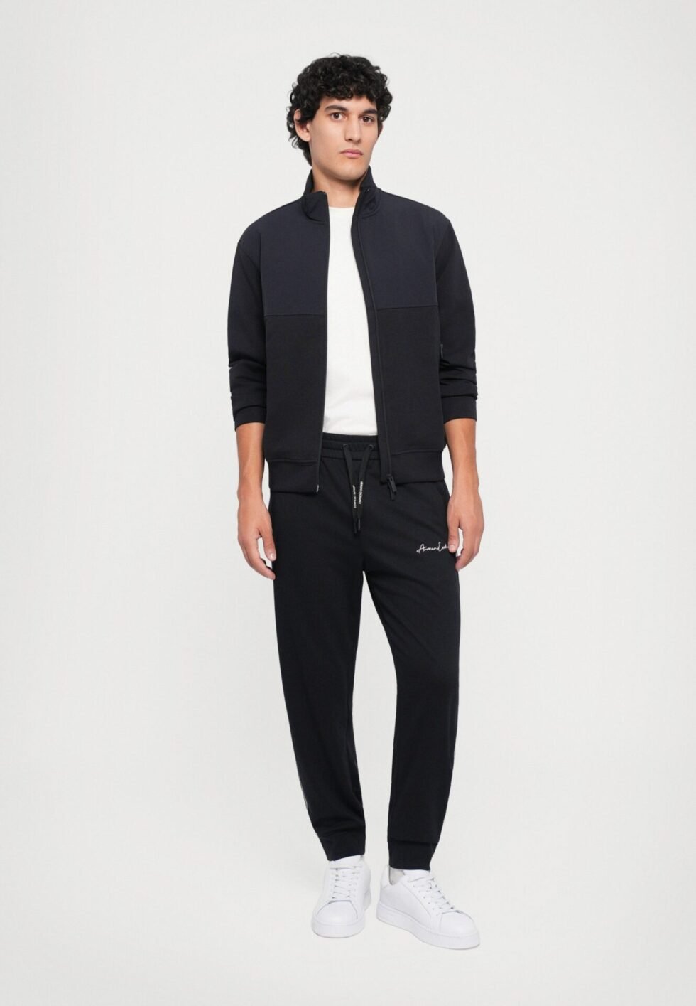 Armani Exchange Zip-up sweatshirt - deep navy