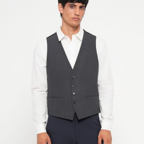 BOSS JASPER - Suit waistcoat - dark grey