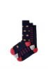HACKETT LONDON SOCKS HARRY ALLOVER SOCKS 3PACK - Socks - ink blue