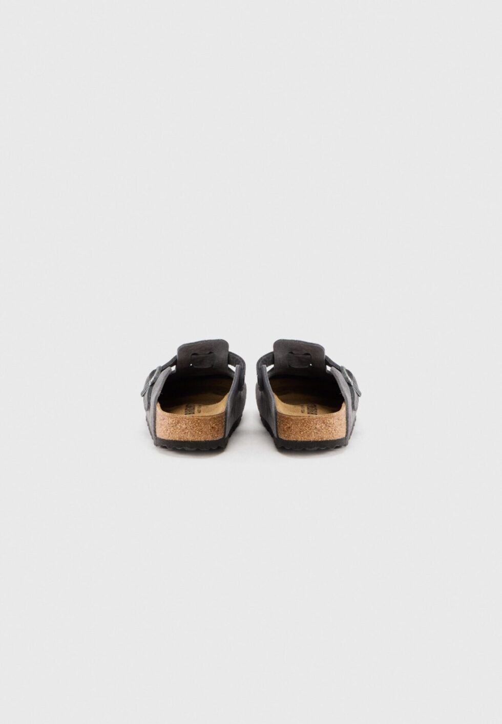 Birkenstock BOSTON LEVE CHARCOALN REGULAR UNISEX - Sandals - charcoal