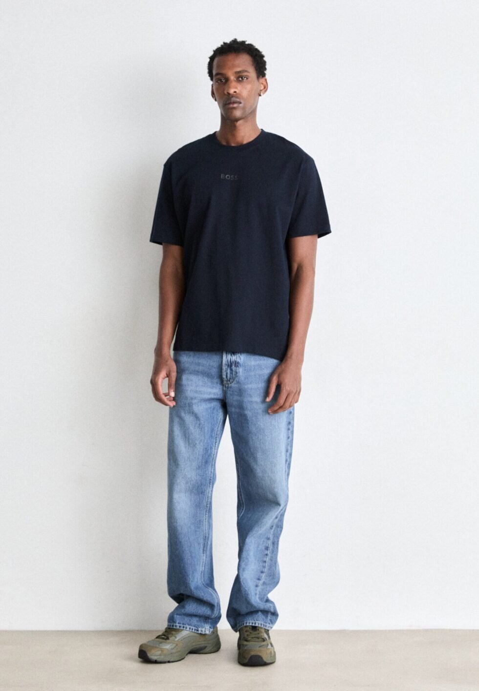 BOSS TEE - Basic T-shirt - dark blue