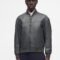BOSS JOKANS - Leather jacket - dark green