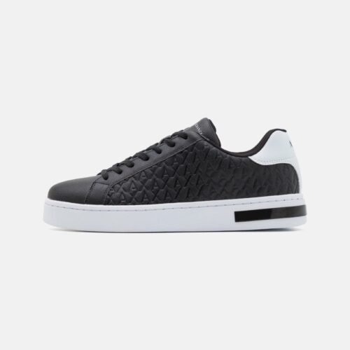 Armani Exchange LONDON - Trainers - black/optic white