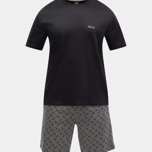 BOSS RELAX SHORT - Pyjama set - dark grey