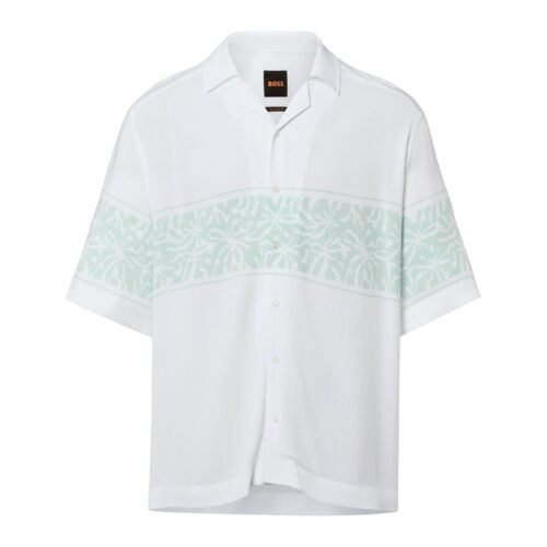 BOSS Shirt - weiß mint