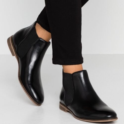Anna Field by Zalando LEATHER  - Ankle boots - black