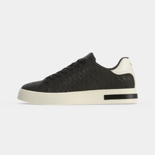 Armani Exchange LONDON - Trainers - dark crocodile/off white