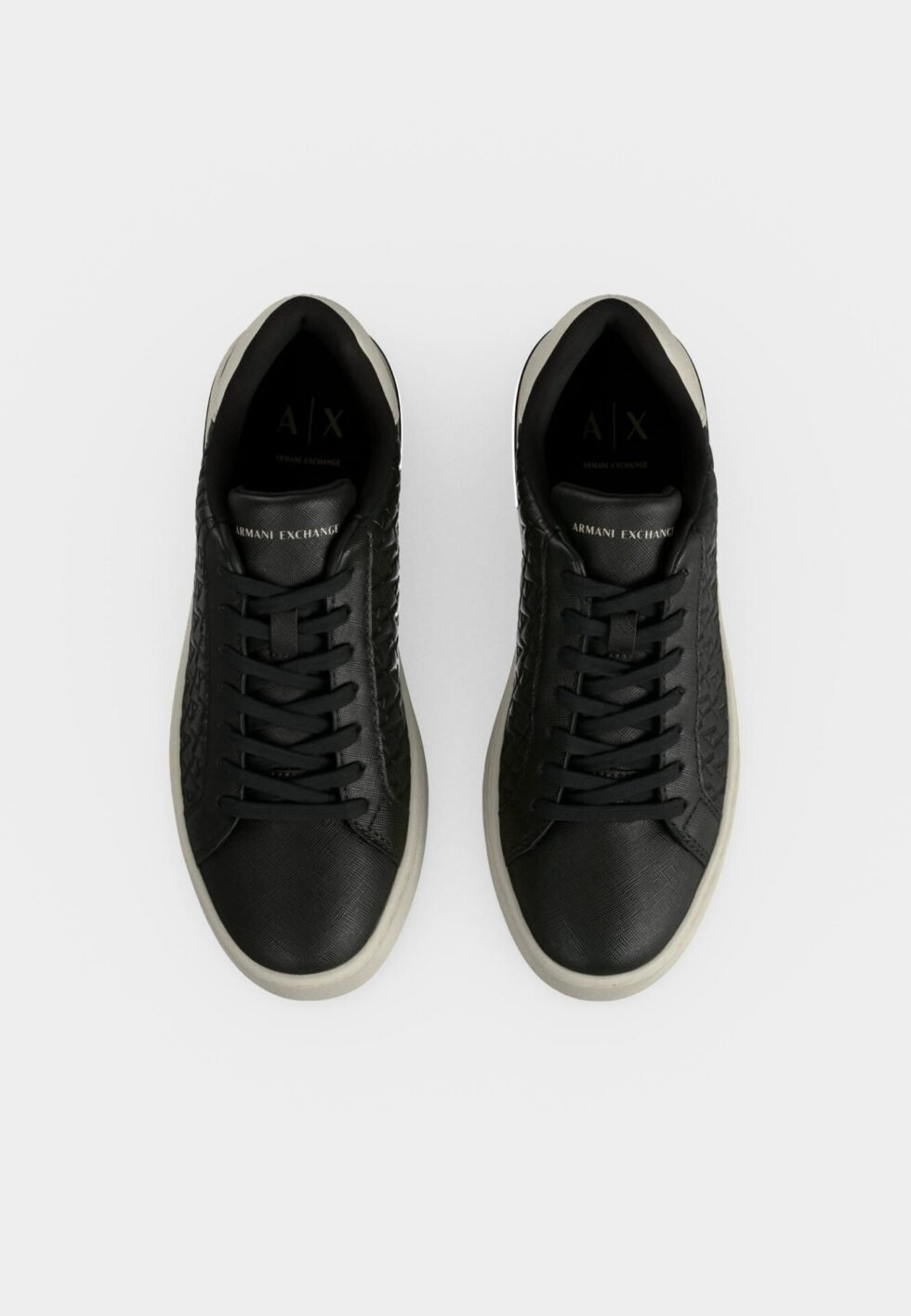 Armani Exchange LONDON ALL OVER LOGO  - Trainers - peat/off white