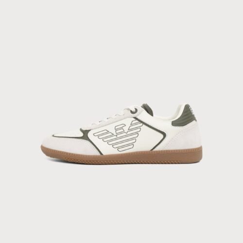 EA7 Emporio Armani HERITAGE EAGLE  - Trainers - off white/kalamata/honey