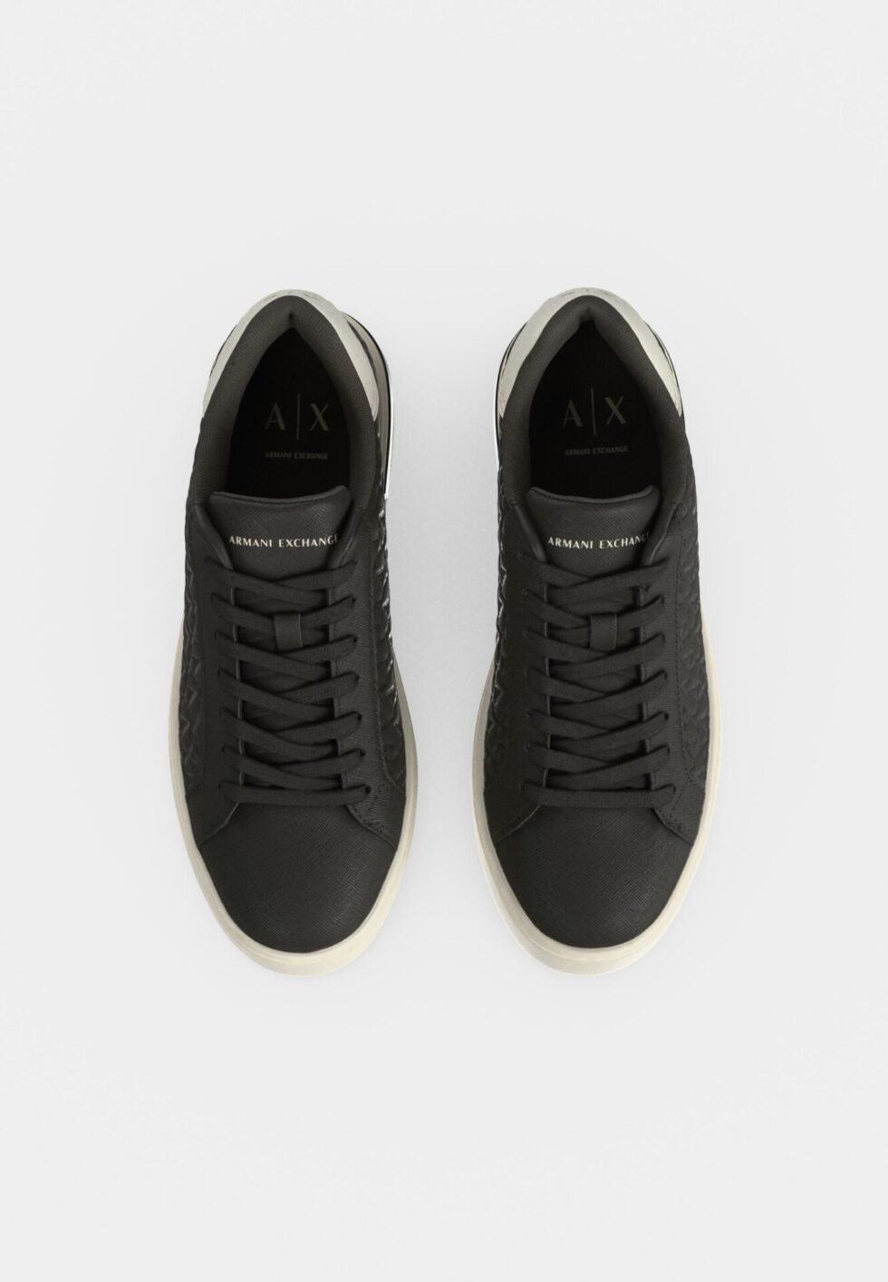 Armani Exchange LONDON - Trainers - dark crocodile/off white