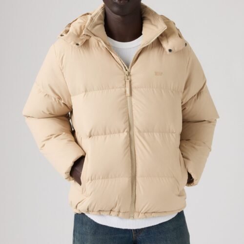 Levi's® ROCKWELL HOODED PUFFER - Winter jacket - safari