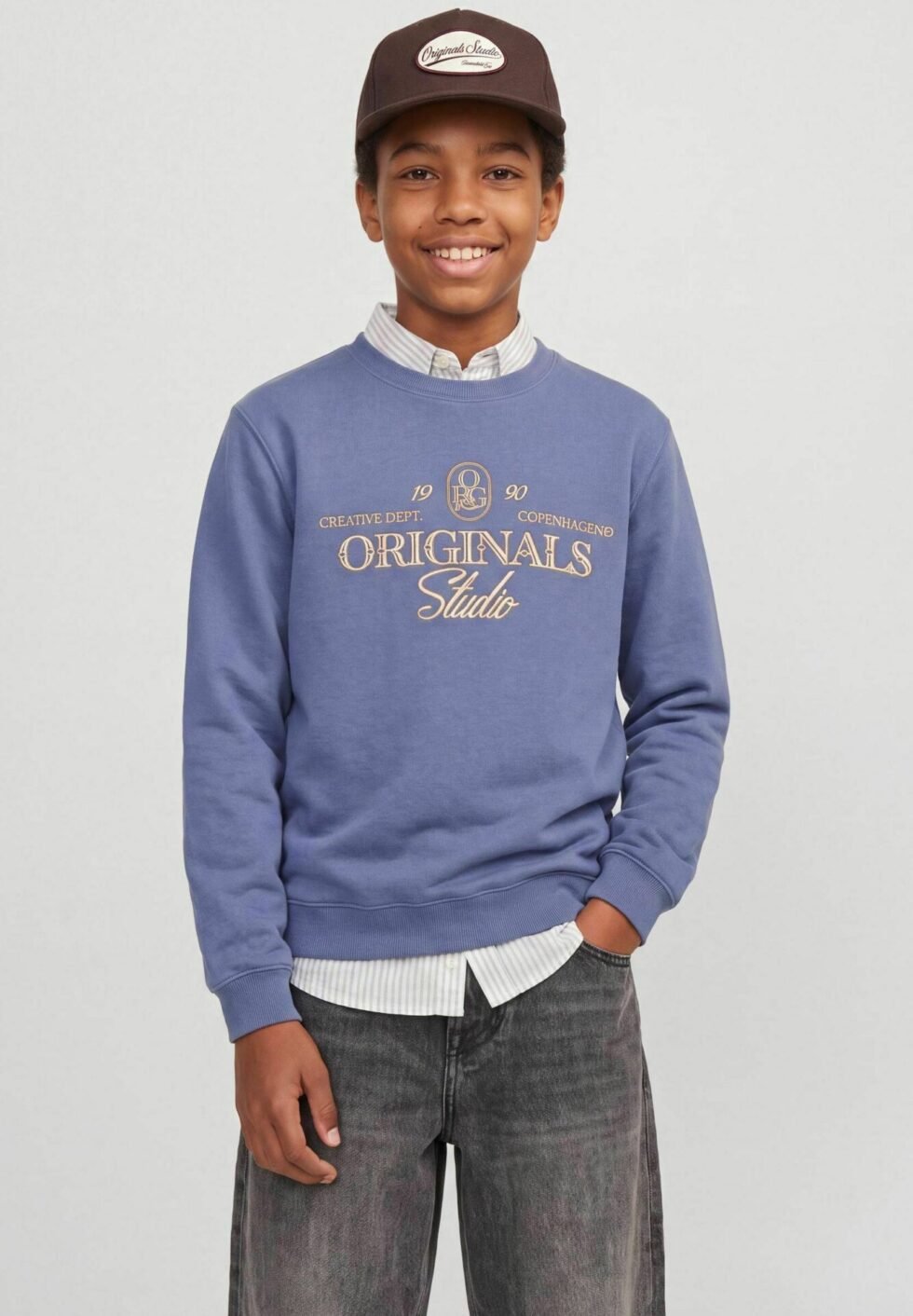 Jack & Jones Kids SWEATSHIRTS TEXT SWEATSHIRTS JUNIOR - Sweatshirt - crown blue