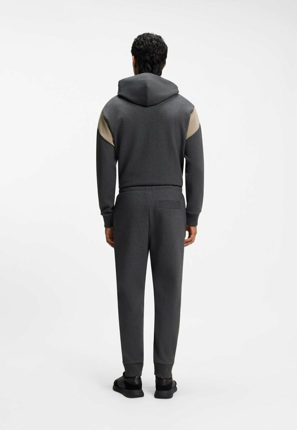 BOSS SW_TRACKSUIT SET - Tracksuit - charcoal