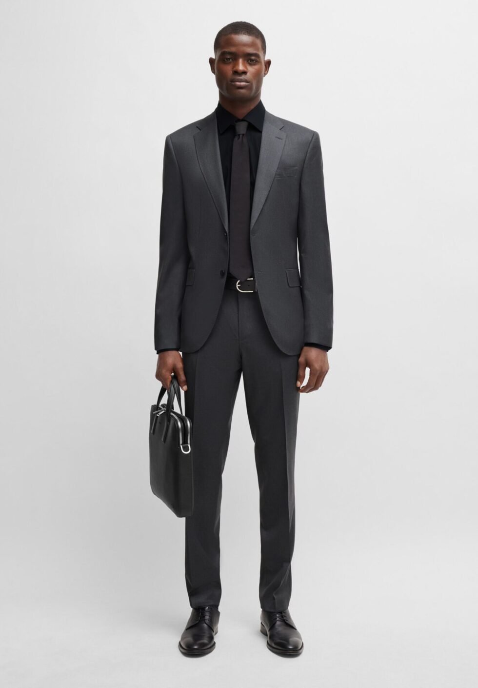 BOSS H LENON - Suit trousers - dark grey