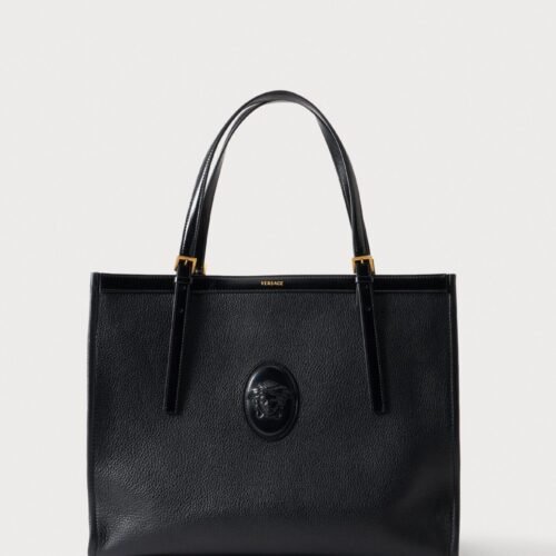 Versace LARGE TOTE  - Tote bag - black/gold-coloured