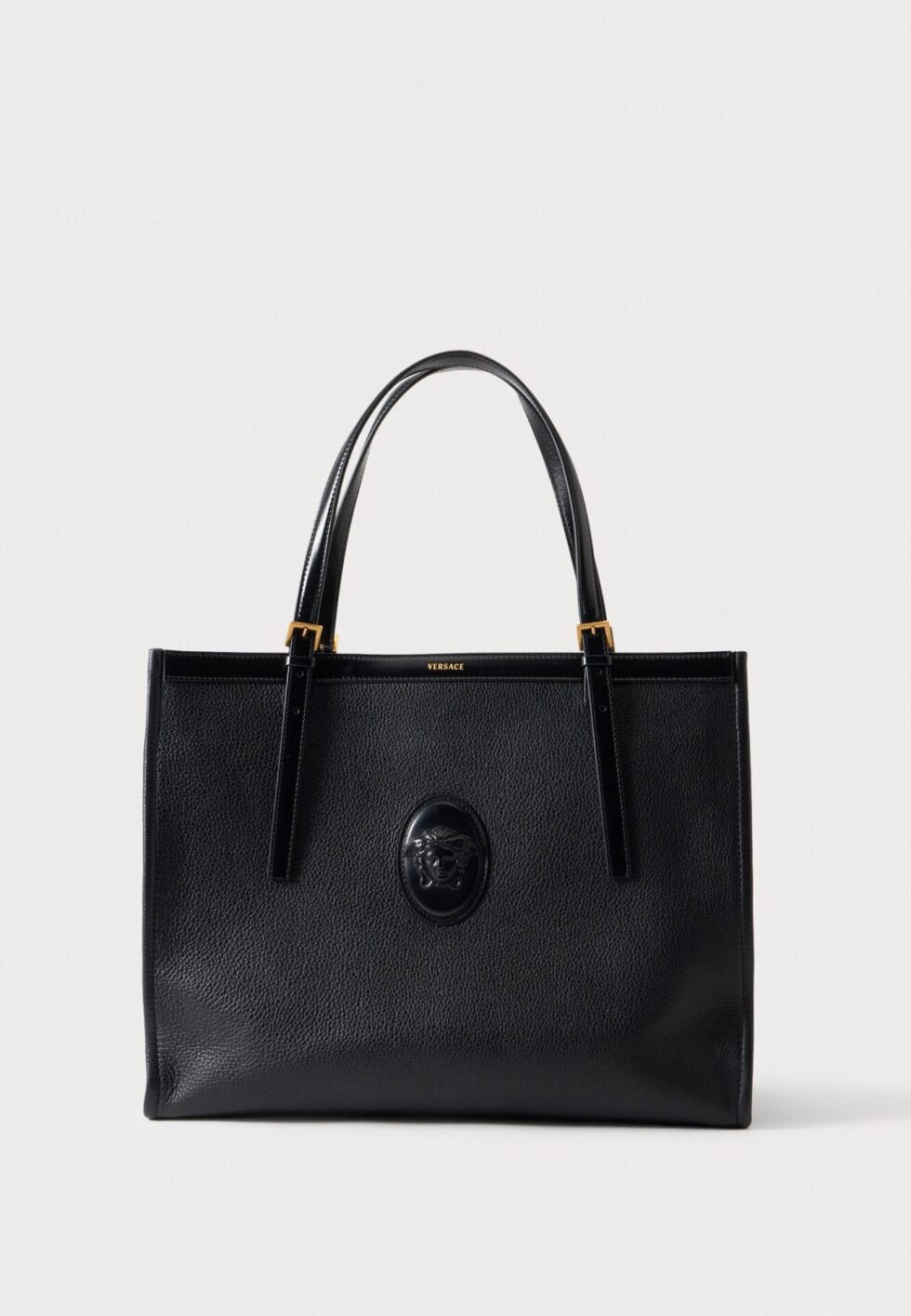 Versace LARGE TOTE  - Tote bag - black/gold-coloured