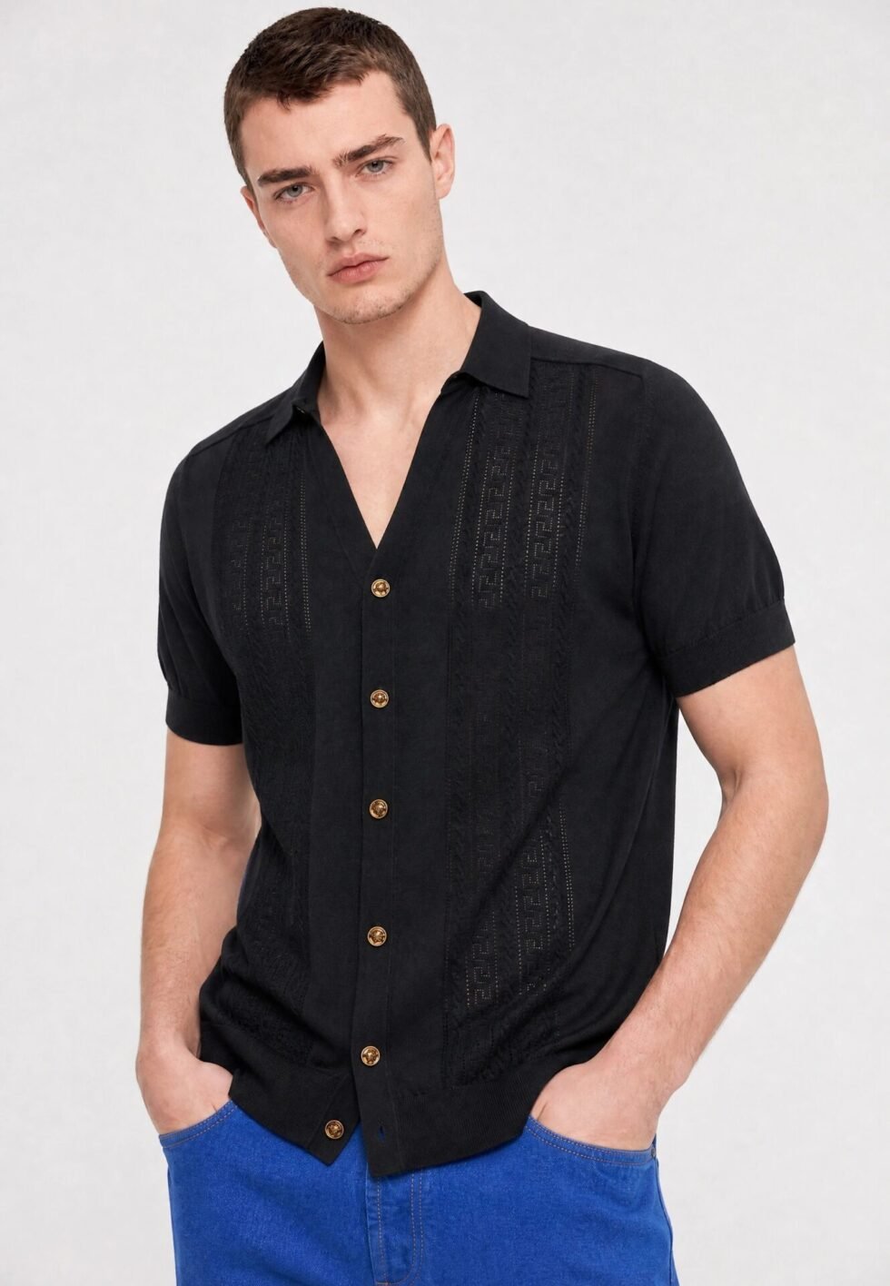 Versace GRECA  - Shirt - navy