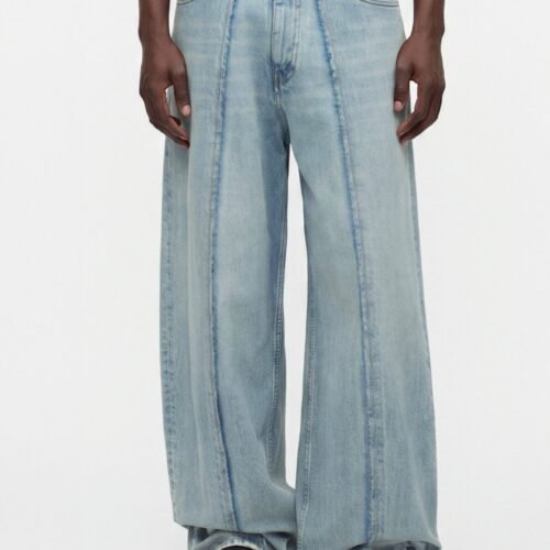 MM6 Maison Margiela PANTS POCKETS - Baggy Jeans - blue