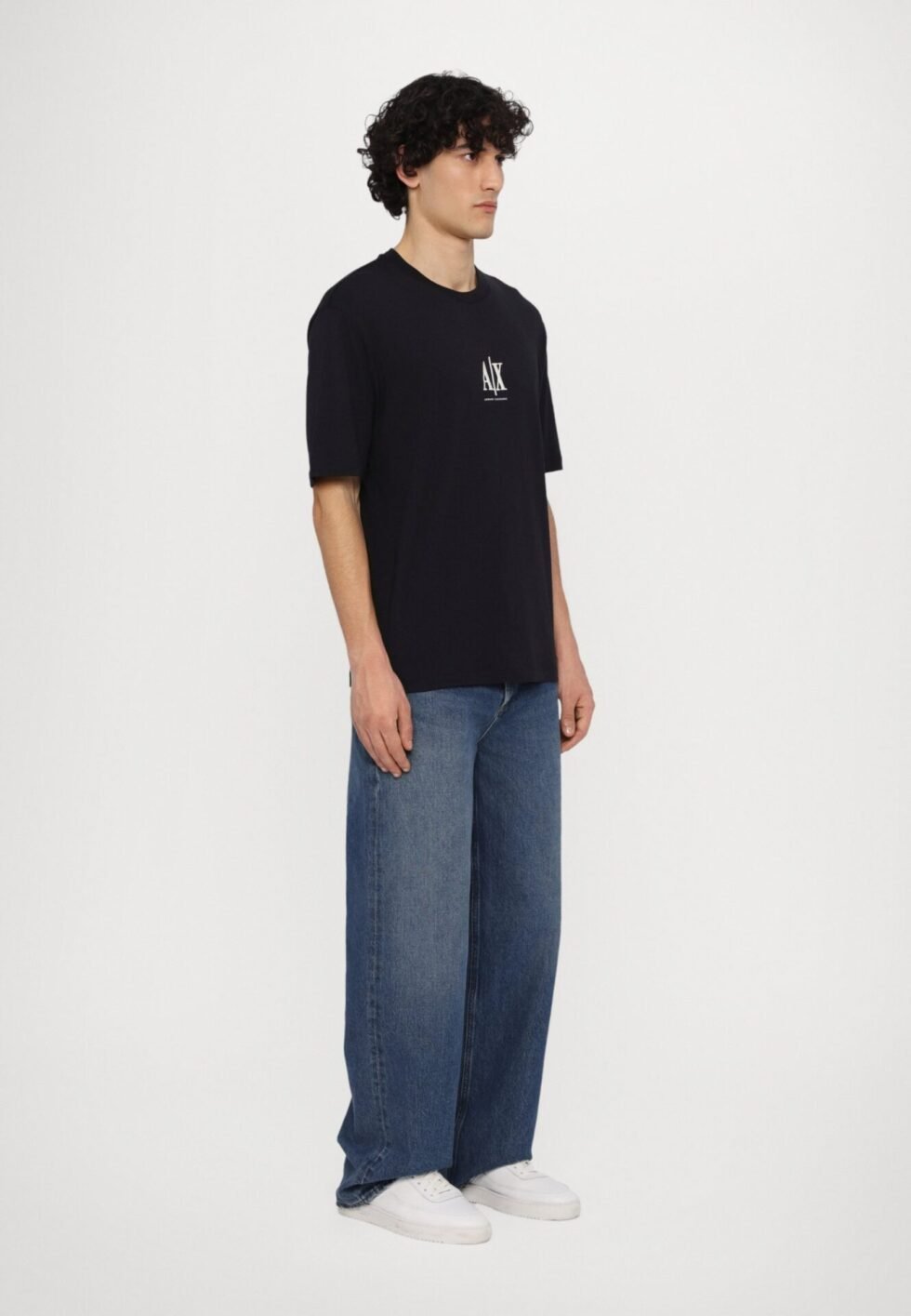 Armani Exchange T-SHIRT REGULAR FIT - Basic T-shirt - deep navy