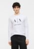 Armani Exchange LONGSLEEVE SHIRT SLIM FIT - Long-sleeved top - white