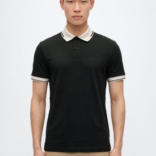 BOSS NETWORK PAULE - Polo shirt - black