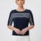 Anna Field by Zalando BUTTON DETAIL KNIT - Print T-shirt - navy