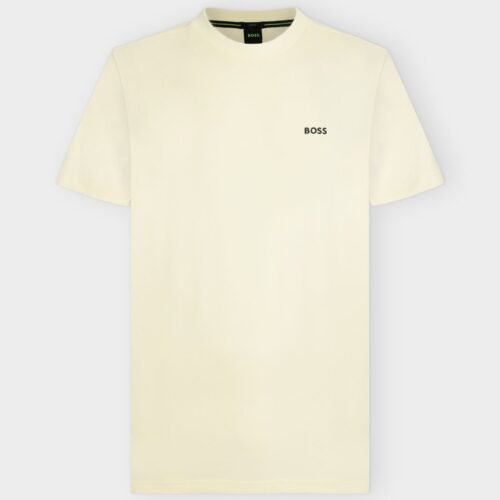 BOSS TEE - Basic T-shirt - open yellow