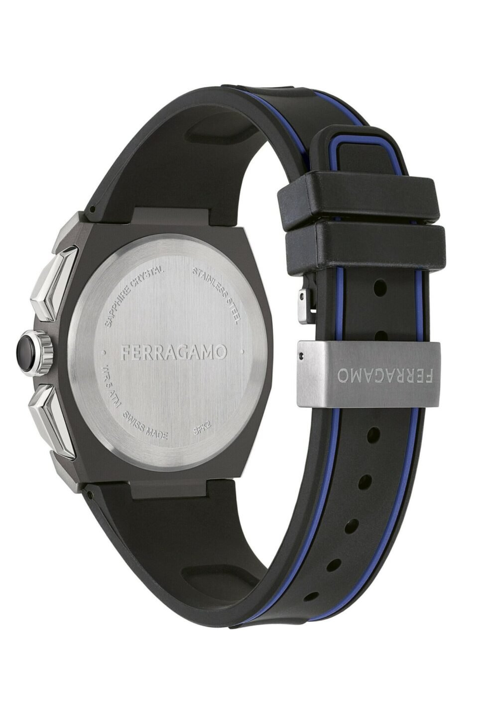 FERRAGAMO K2-SUPREME CHRONO - Chronograph watch - black blue