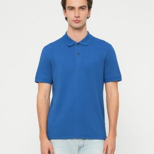 BOSS PALLAS - Polo shirt - medium blue