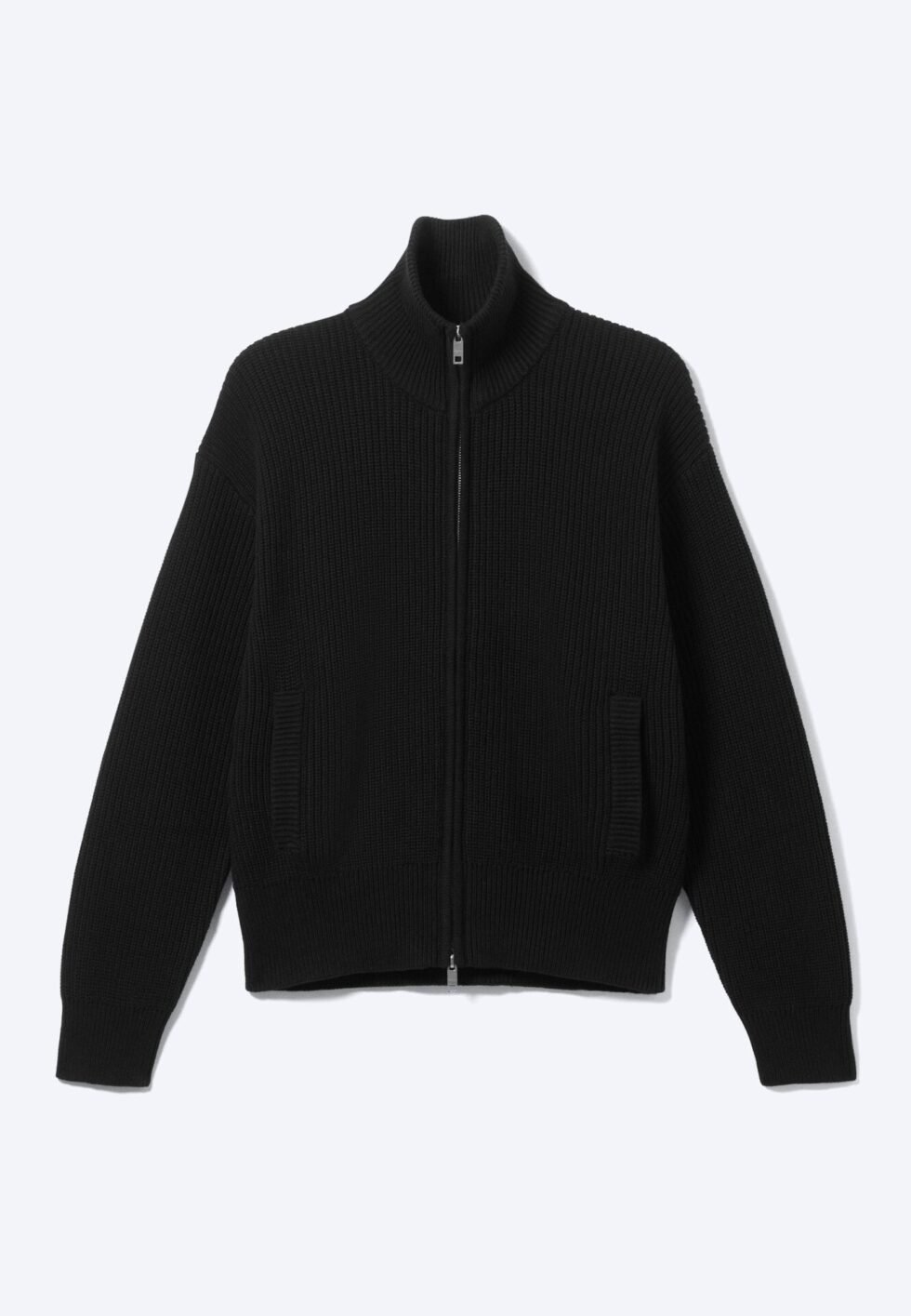 Weekday ZIP THROUGH CARDIGAN - Cardigan - black