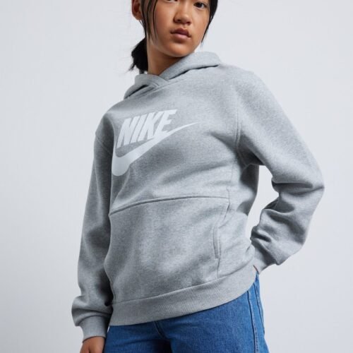 Nike Sportswear CLUB UNISEX - Hoodie - dark grey heather/white