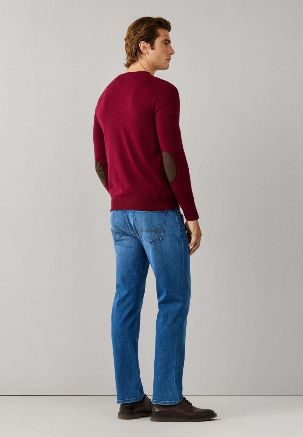 Hackett London Jumper - oxblood red