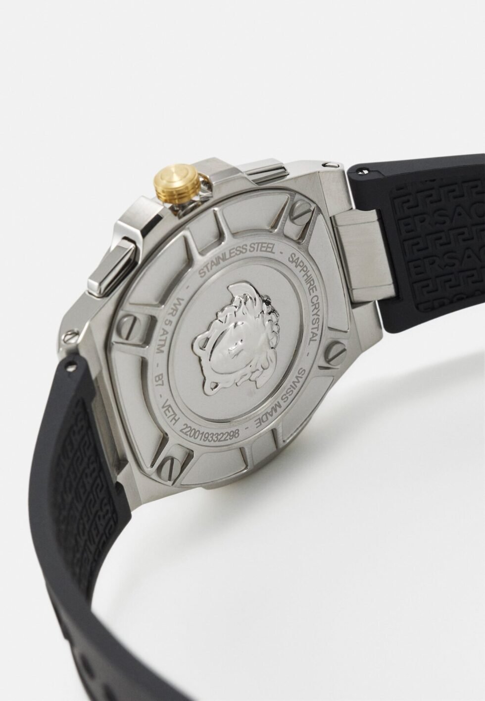 Versace GRECA RACT.CHR (WC-7H) - Chronograph watch - black/silver-coloured