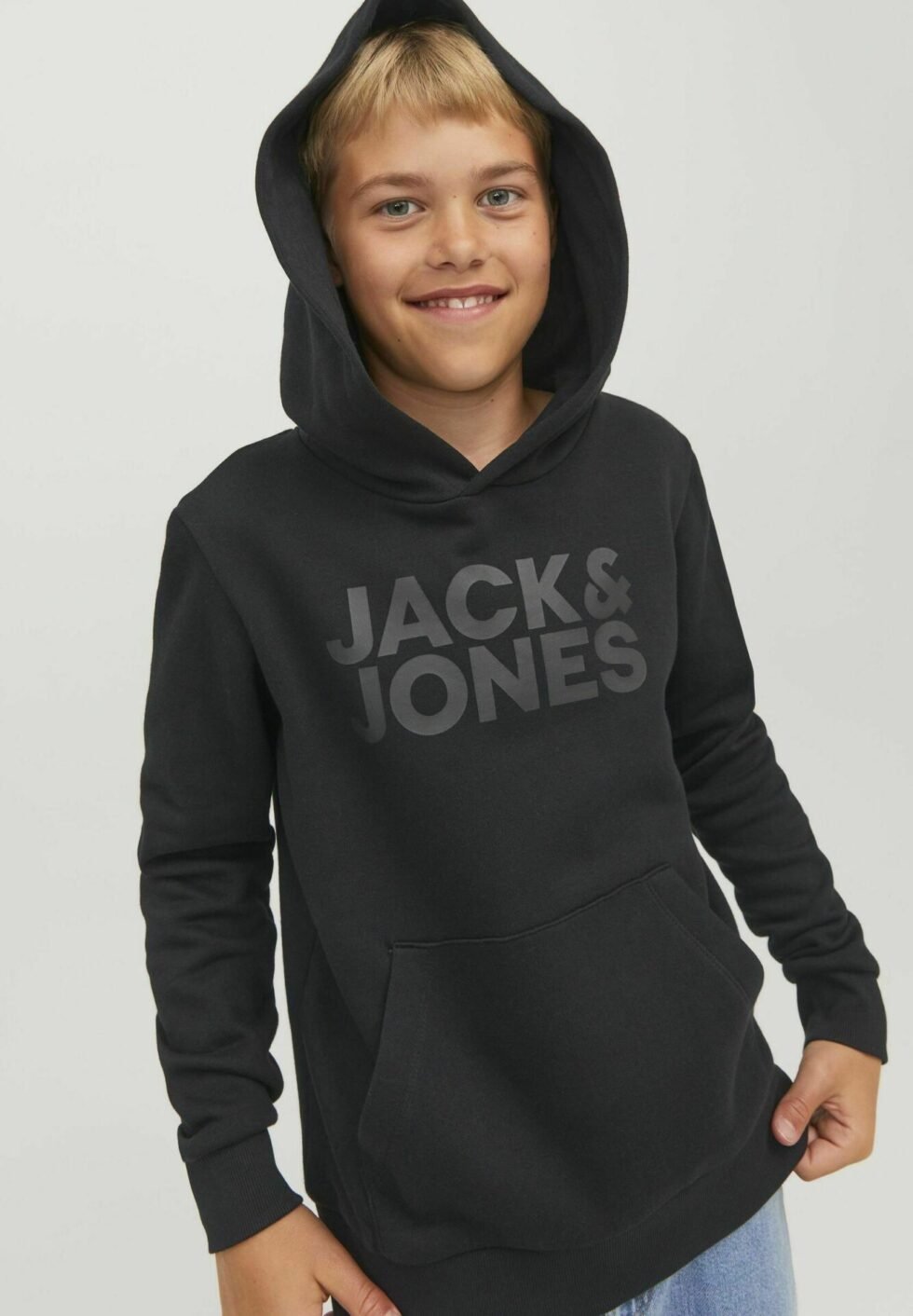 Jack & Jones Kids JJECORP LOGO SWEAT HOOD NOOS JNR - Hoodie - black