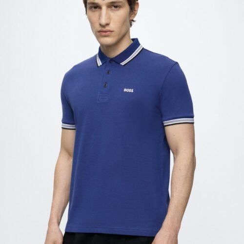 BOSS PADDY - Polo shirt - medium blue