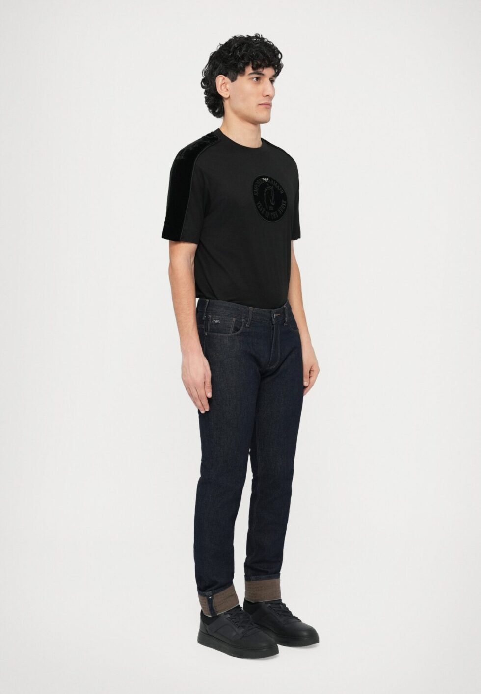 Emporio Armani POCKETS PANT - Slim fit jeans - dark-blue denim