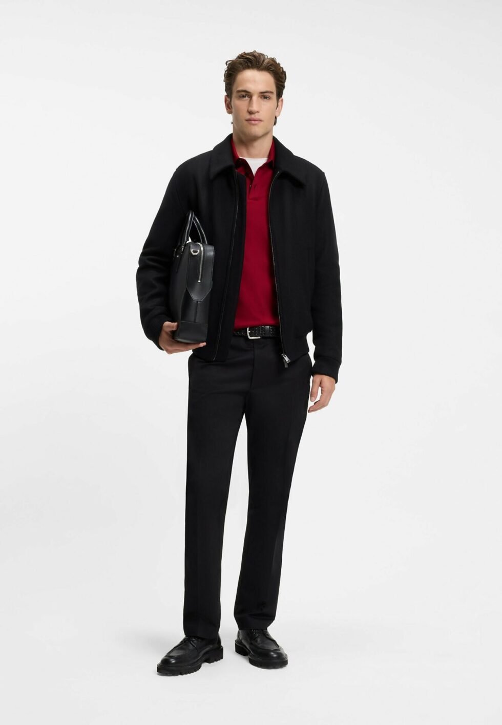 BOSS PADO 30_TI - Long-sleeved top - red four