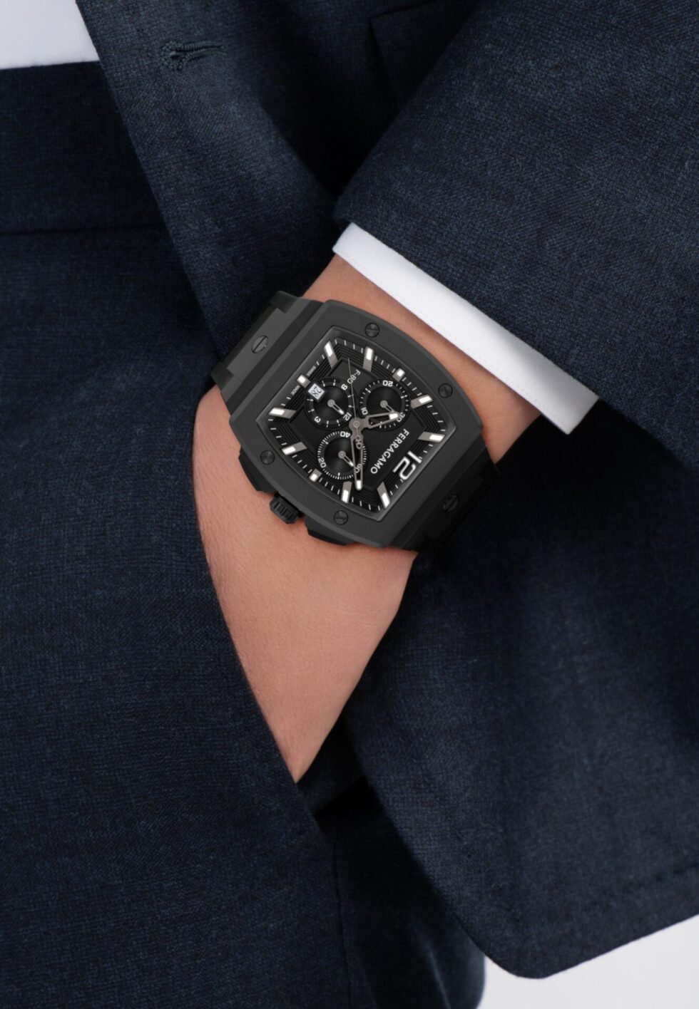 FERRAGAMO F-80 TONNEAU - Watch - black