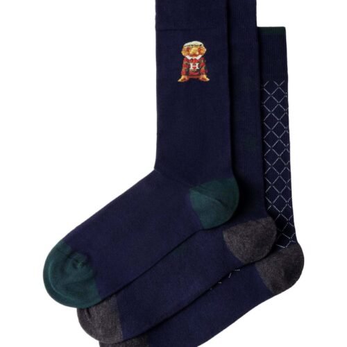 HACKETT LONDON SOCKS HARRY PLACEMENT SOCKS 3PACK - Socks - ink blue