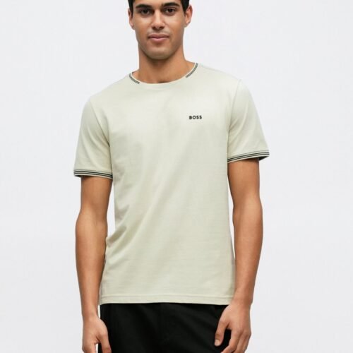 BOSS TAUL 10255848 01 - Basic T-shirt - light beige