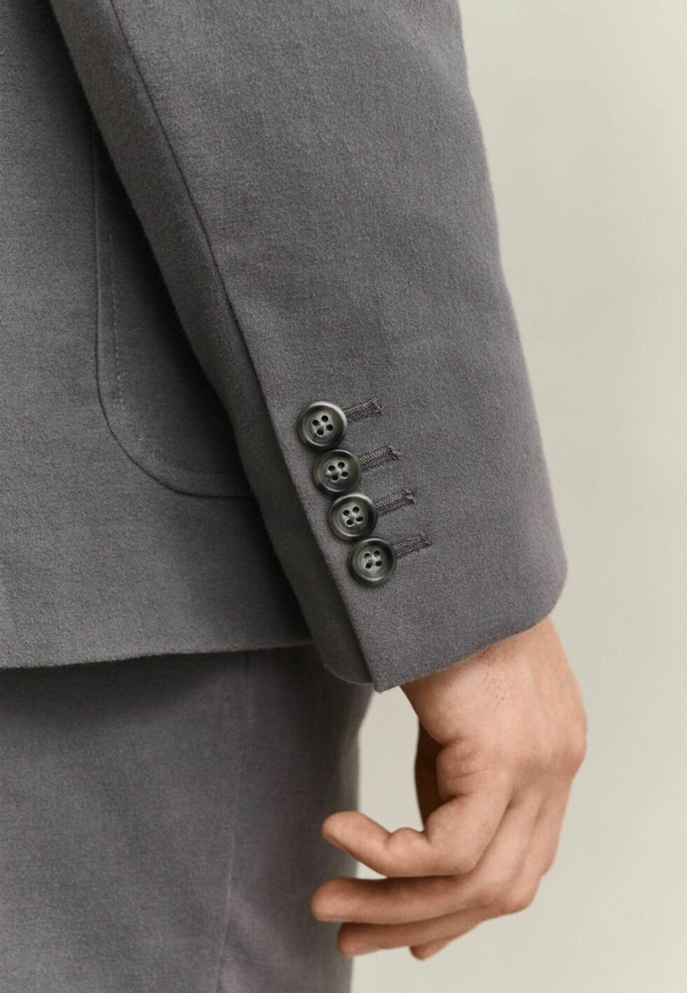 GANT MOLESKIN SUIT JACKET - Blazer jacket - dusky anthracite