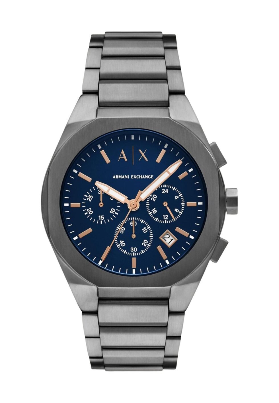 ARMANI EXCHANGE RAFAEL - Chronograph watch - gunmetal blue