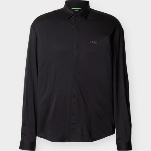 BOSS TOUR EXCURSE - Long-sleeved top - black